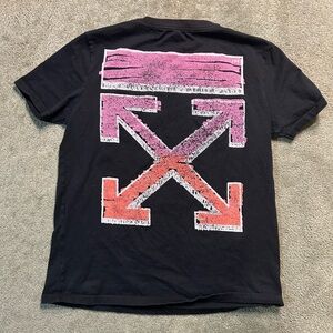 Rare Off White Virgil Abloh Classic Marker Arrows T Shirt Size Large